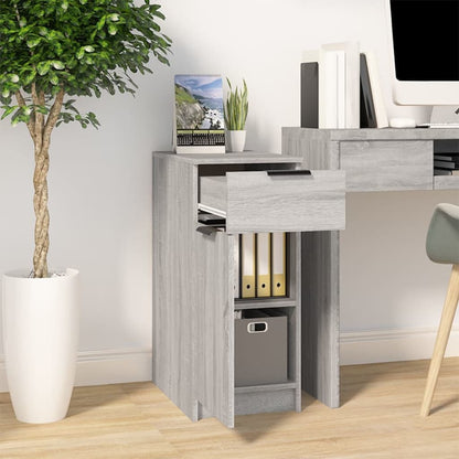 vidaXL Desk Cabinet | Grey sonoma | Engineered wood | 33.5x50x75 cm