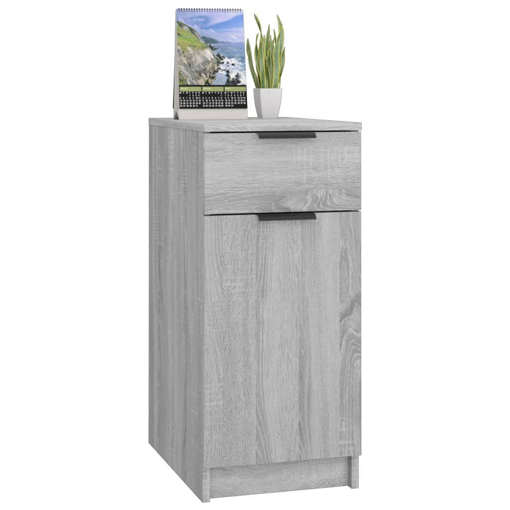 vidaXL Desk Cabinet | Grey sonoma | Engineered wood | 33.5x50x75 cm