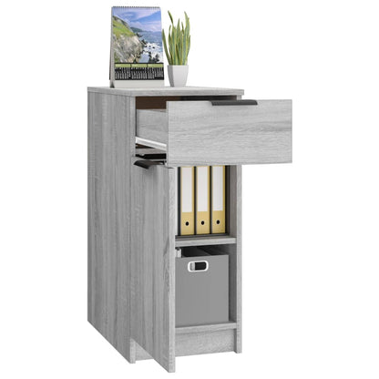 vidaXL Desk Cabinet | Grey sonoma | Engineered wood | 33.5x50x75 cm