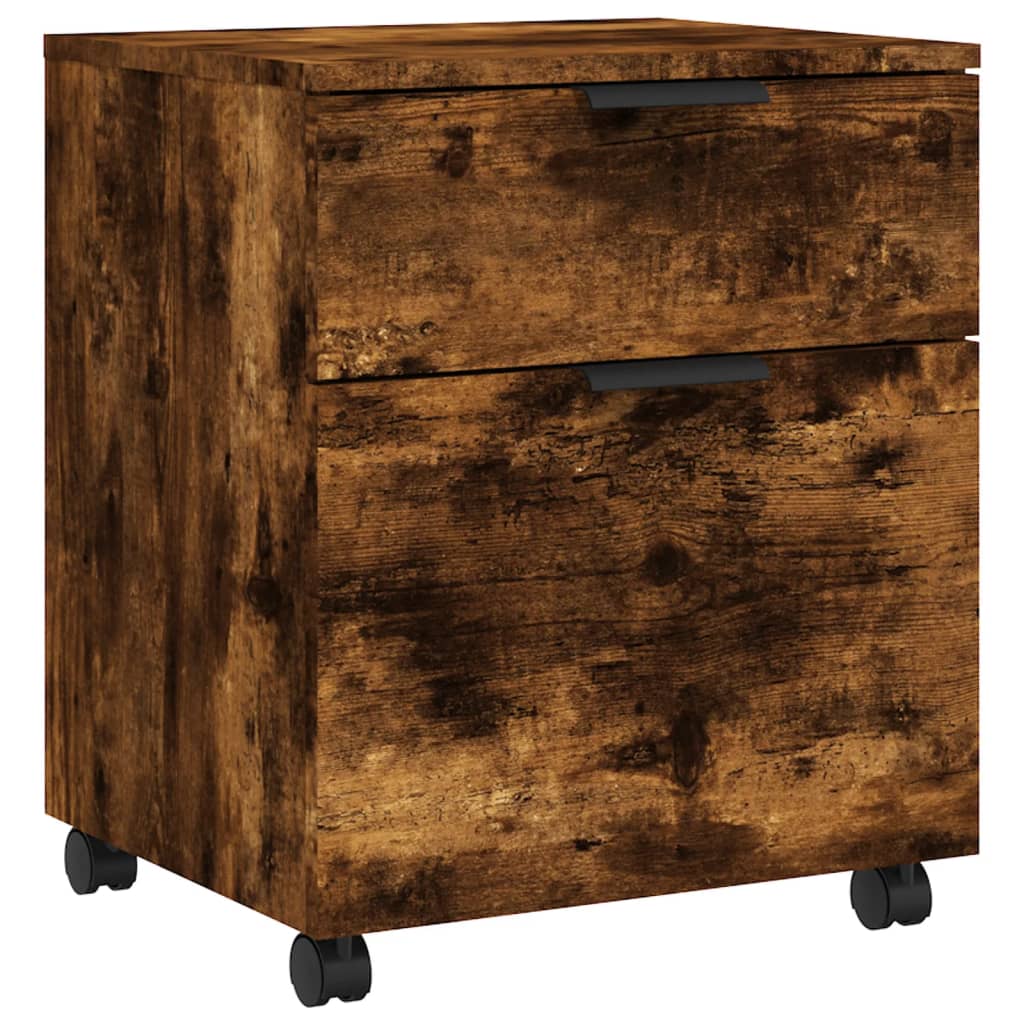vidaXL File Cabinet | Smoked Oak | Engineered Wood | Regular