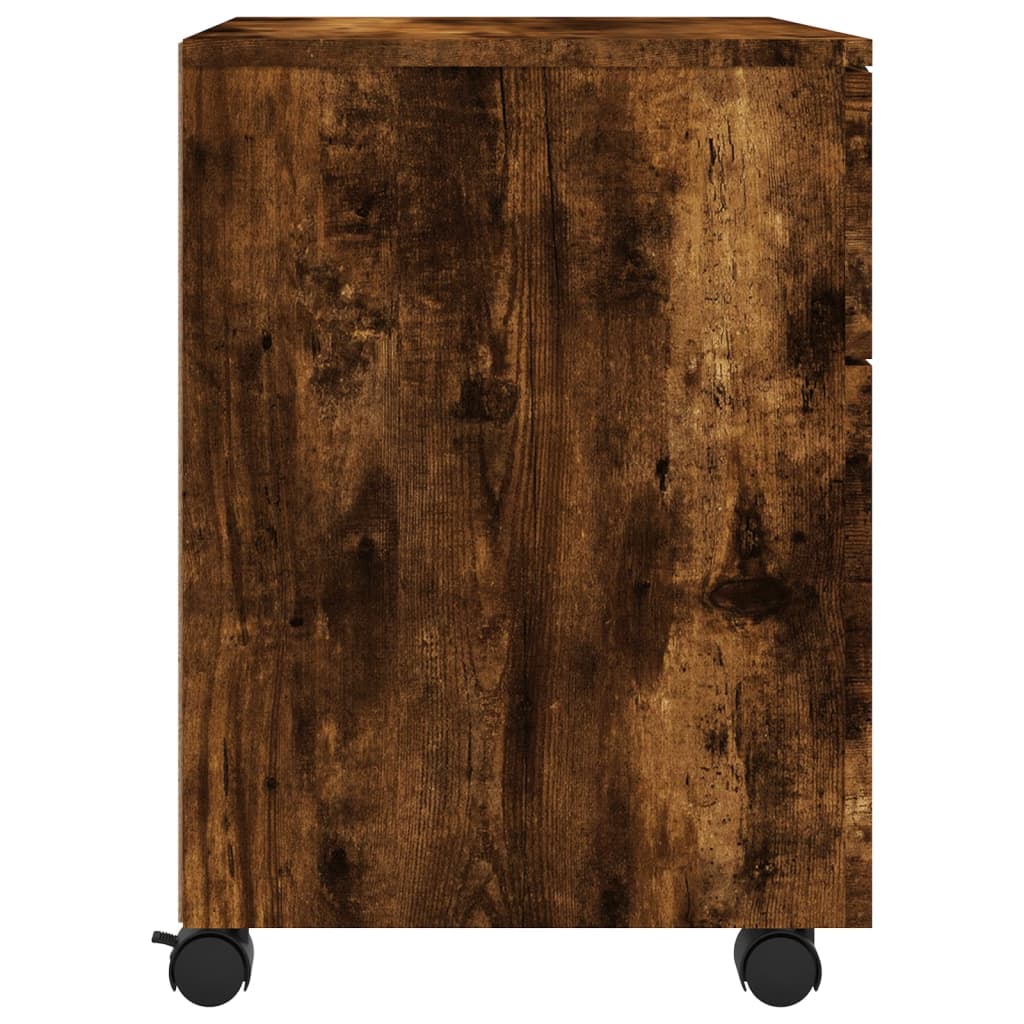 vidaXL File Cabinet | Smoked Oak | Engineered Wood | Regular