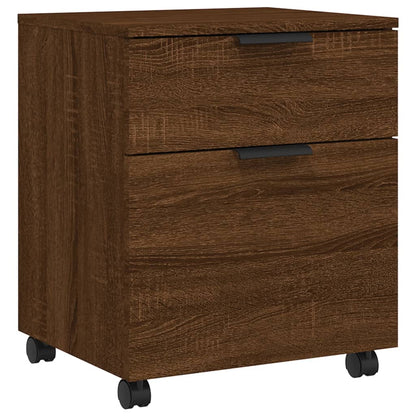 vidaXL File Cabinet | Brown oak | Engineered wood | Medium | File Cabinet
