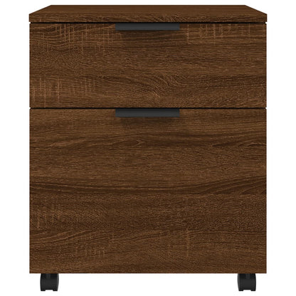 vidaXL File Cabinet | Brown oak | Engineered wood | Medium | File Cabinet