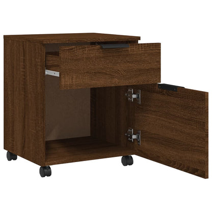 vidaXL File Cabinet | Brown oak | Engineered wood | Medium | File Cabinet