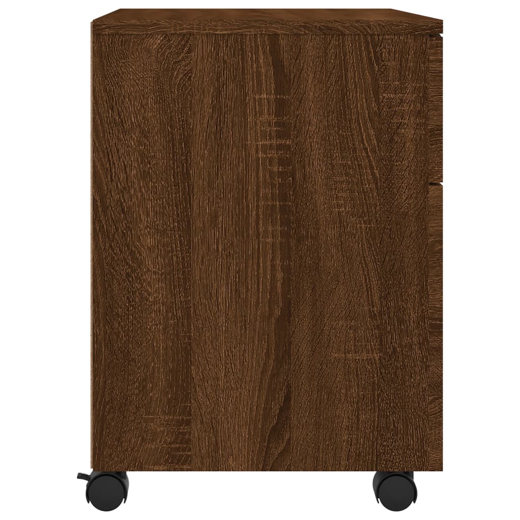vidaXL File Cabinet | Brown oak | Engineered wood | Medium | File Cabinet