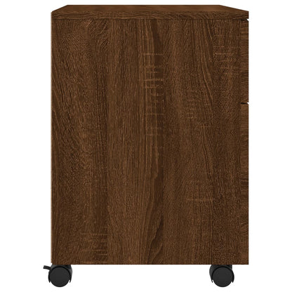 vidaXL File Cabinet | Brown oak | Engineered wood | Medium | File Cabinet