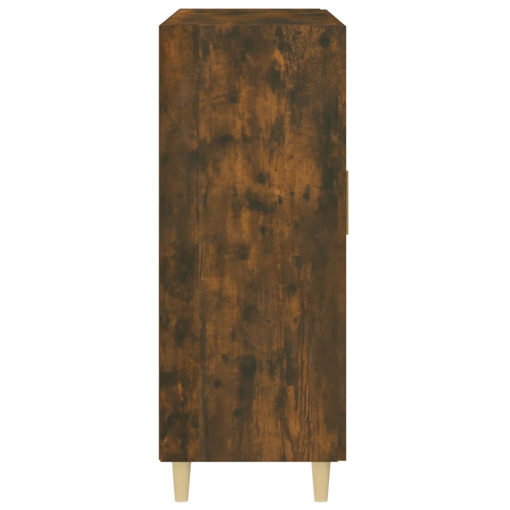 vidaXL Sideboard Smoked Oak 69.5x34x90 cm Engineered Wood
