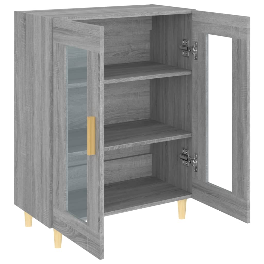 vidaXL Sideboard Grey Sonoma 69.5x34x90 cm Engineered Wood