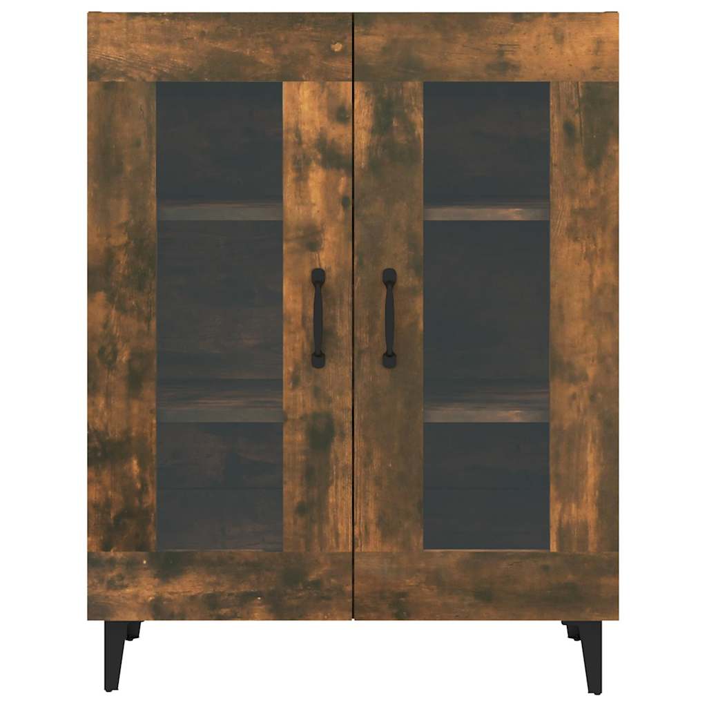 vidaXL Sideboard Smoked Oak 69,5x34x90 cm Engineered Wood