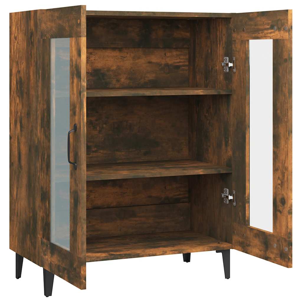 vidaXL Sideboard Smoked Oak 69,5x34x90 cm Engineered Wood