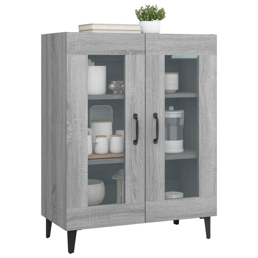 vidaXL Sideboard Grey Sonoma 69.5x34x90 cm Engineered Wood