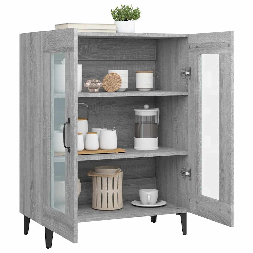 vidaXL Sideboard Grey Sonoma 69,5x34x90 cm Engineered Wood