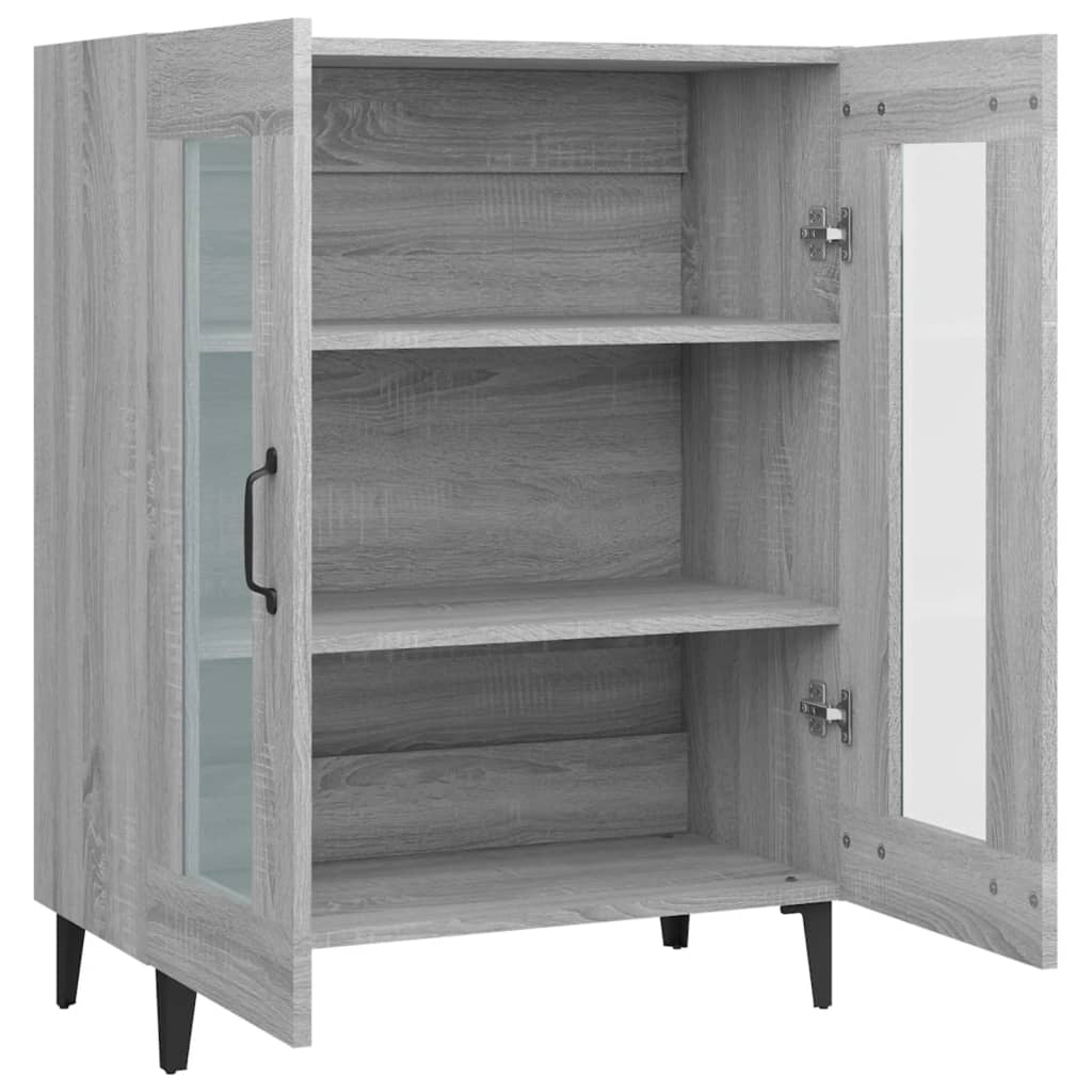 vidaXL Sideboard Grey Sonoma 69.5x34x90 cm Engineered Wood