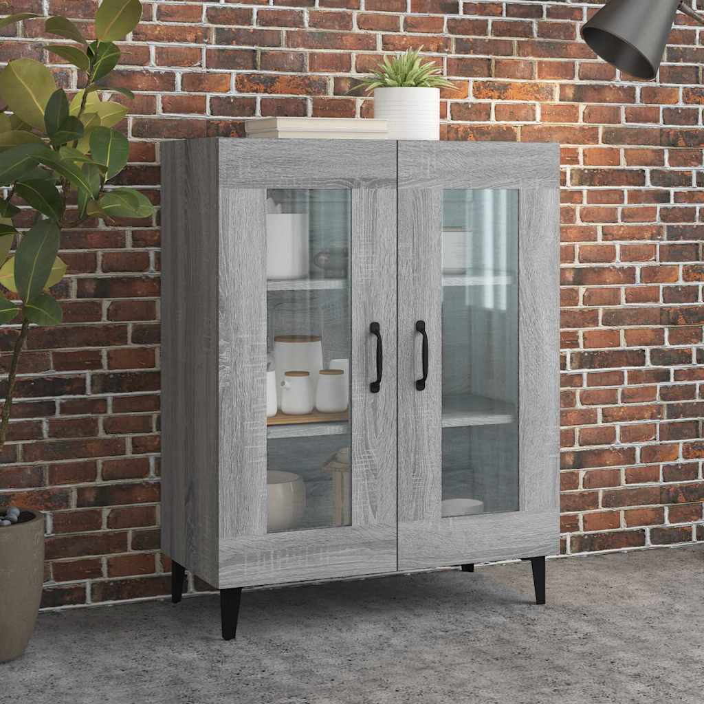 vidaXL Sideboard Grey Sonoma 69,5x34x90 cm Engineered Wood