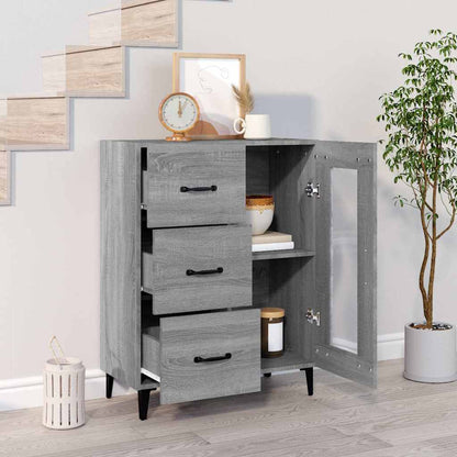 vidaXL Sideboard Grey Sonoma 69,5x34x90 cm Engineered Wood