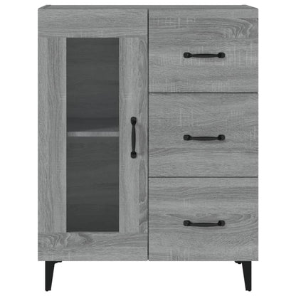 vidaXL Sideboard Grey Sonoma 69.5x34x90 cm Engineered Wood