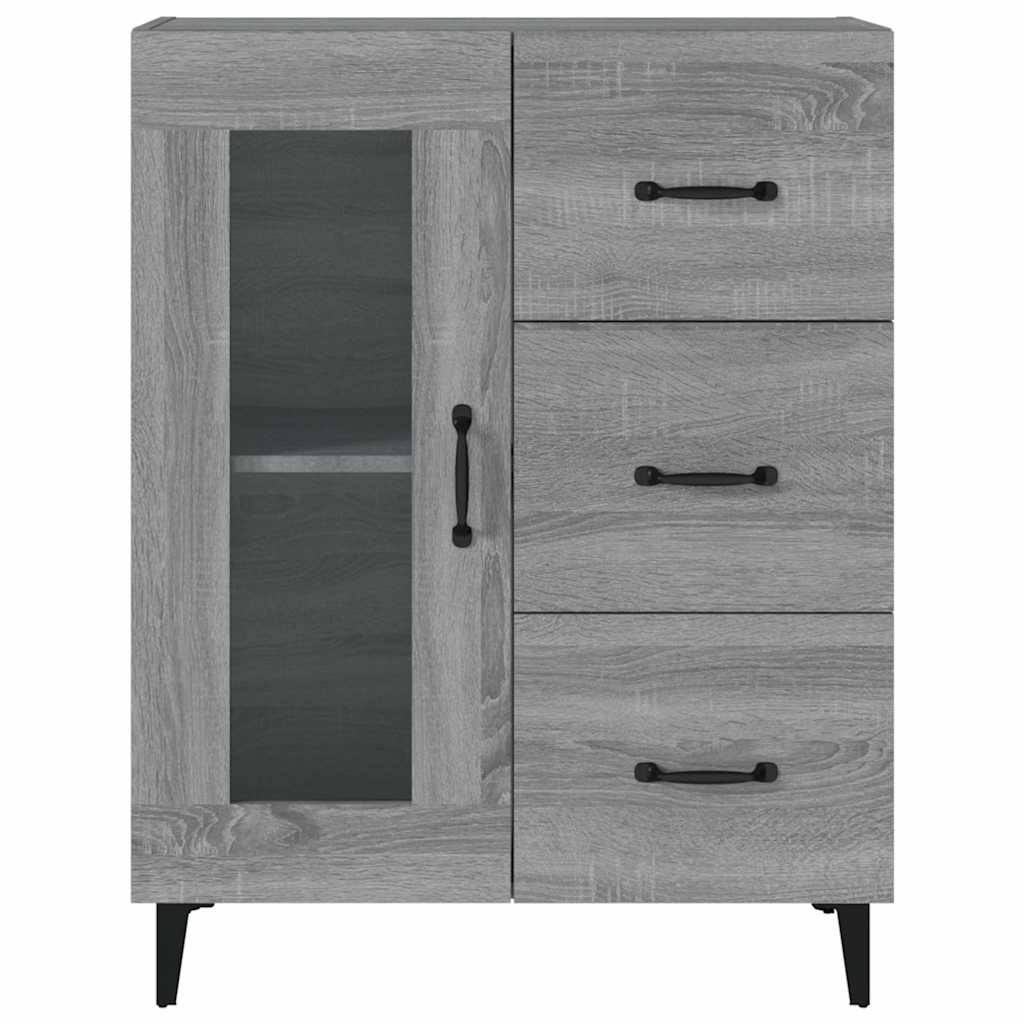vidaXL Sideboard Grey Sonoma 69,5x34x90 cm Engineered Wood
