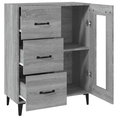 vidaXL Sideboard Grey Sonoma 69,5x34x90 cm Engineered Wood