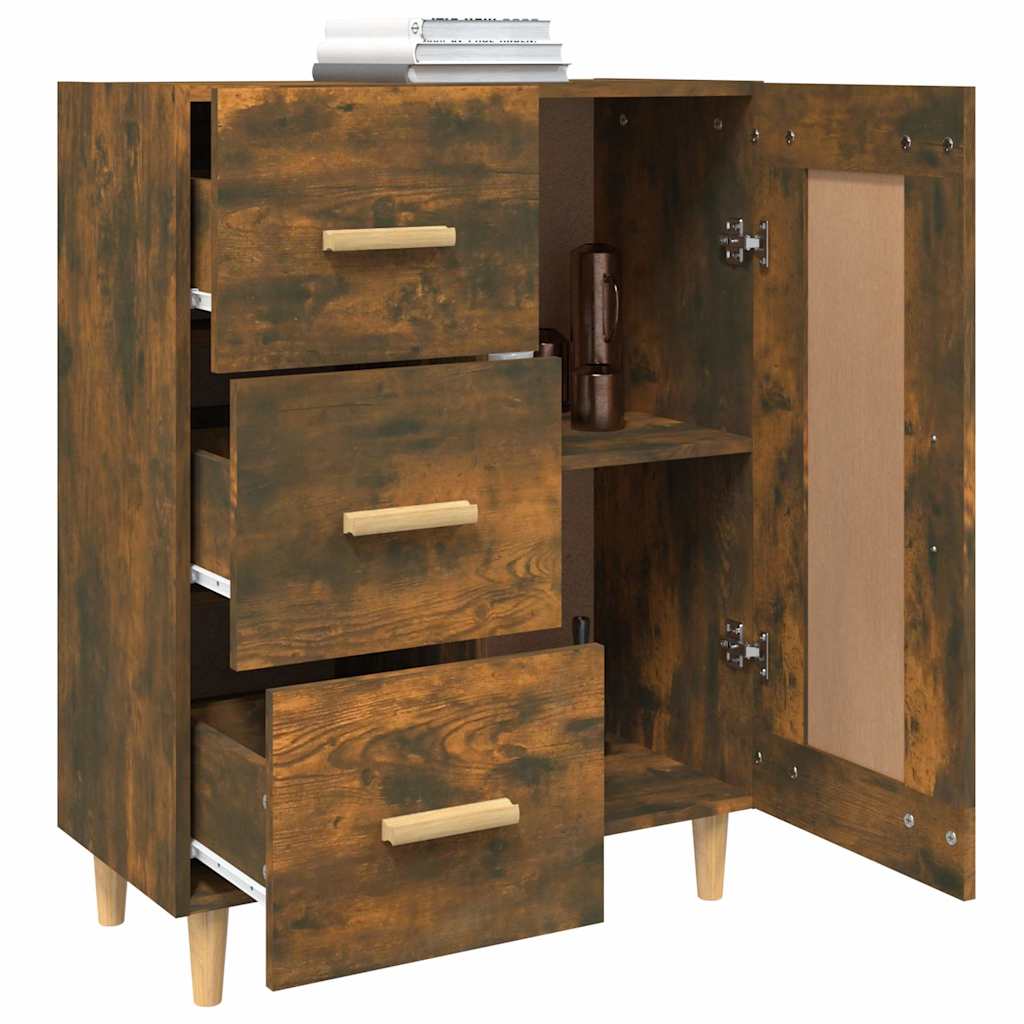 817369 vidaXL Sideboard Smoked Oak 69,5x34x90 cm Engineered Wood