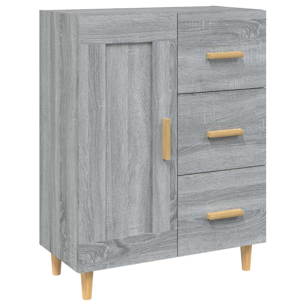 817370 vidaXL Sideboard Grey Sonoma 69,5x34x90 cm Engineered Wood