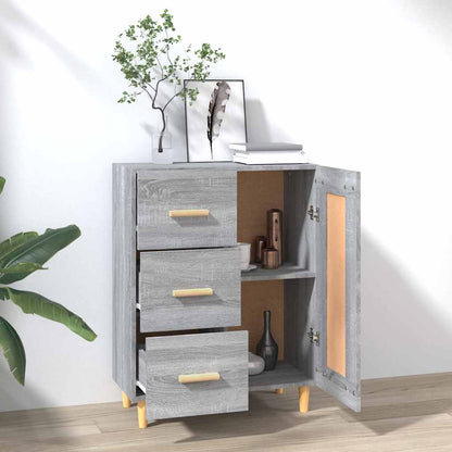 817370 vidaXL Sideboard Grey Sonoma 69,5x34x90 cm Engineered Wood