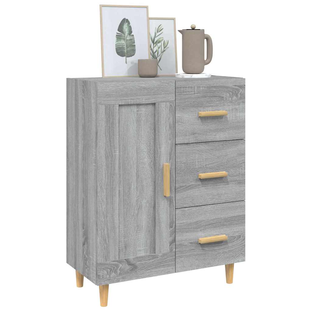 817370 vidaXL Sideboard Grey Sonoma 69,5x34x90 cm Engineered Wood