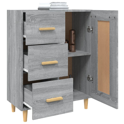 817370 vidaXL Sideboard Grey Sonoma 69,5x34x90 cm Engineered Wood