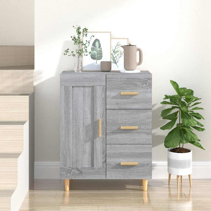 817370 vidaXL Sideboard Grey Sonoma 69,5x34x90 cm Engineered Wood