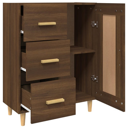 vidaXL Sideboard Brown Oak 69.5x34x90 cm Engineered Wood