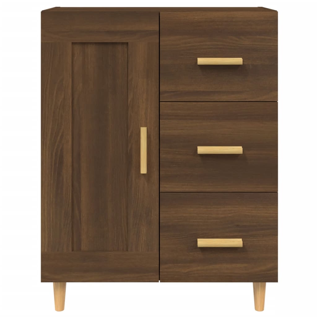 vidaXL Sideboard Brown Oak 69.5x34x90 cm Engineered Wood
