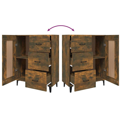 817372 vidaXL Sideboard Smoked Oak 69,5x34x90 cm Engineered Wood