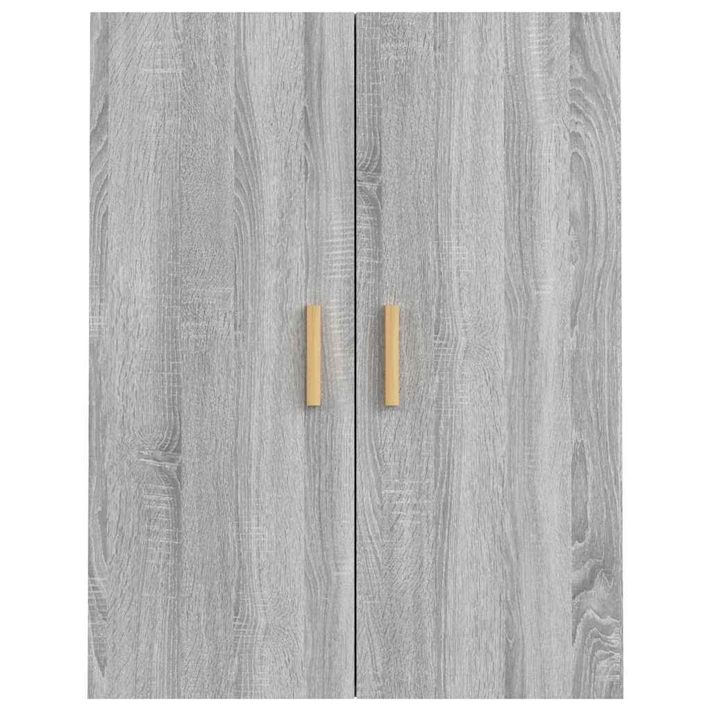vidaXL Hanging Wall Cabinet Grey Sonoma 69,5x34x90 cm