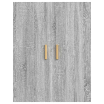vidaXL Hanging Wall Cabinet Grey Sonoma 69,5x34x90 cm