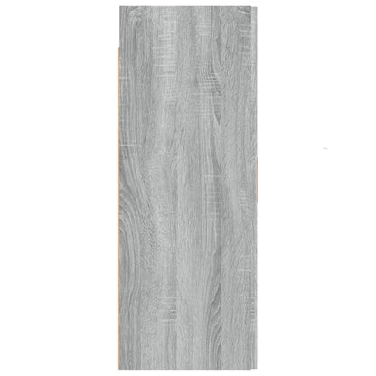 vidaXL Hanging Wall Cabinet Grey Sonoma 69.5x34x90 cm