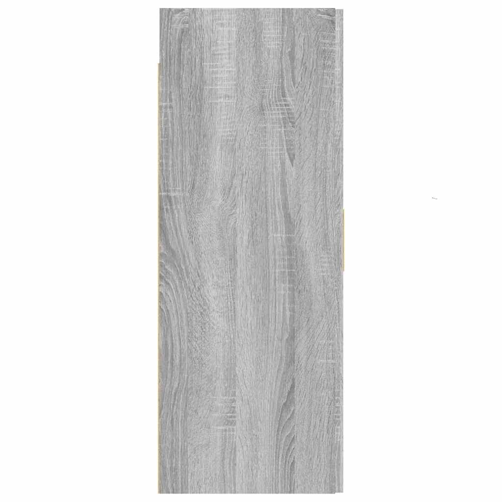 vidaXL Hanging Wall Cabinet Grey Sonoma 69,5x34x90 cm