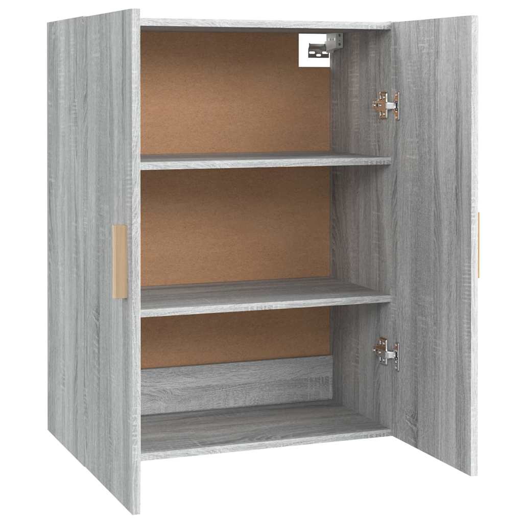 vidaXL Hanging Wall Cabinet Grey Sonoma 69,5x34x90 cm