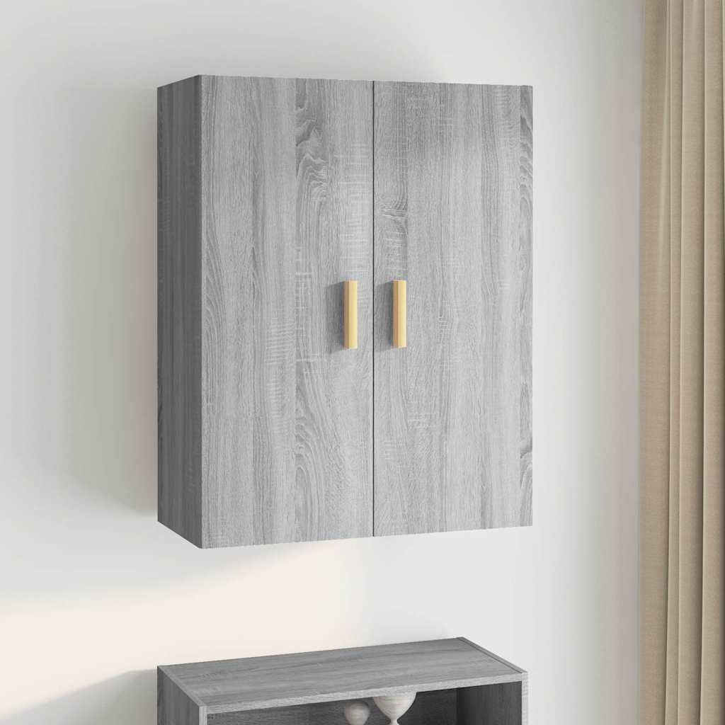 vidaXL Hanging Wall Cabinet Grey Sonoma 69,5x34x90 cm