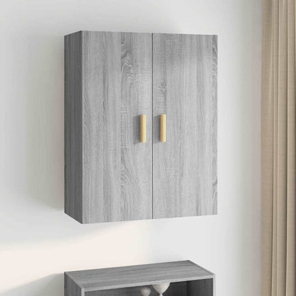 vidaXL Hanging Wall Cabinet Grey Sonoma 69,5x34x90 cm