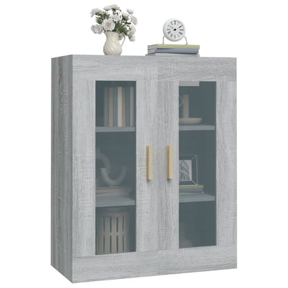 vidaXL Hanging Wall Cabinet Grey Sonoma 69.5x34x90 cm