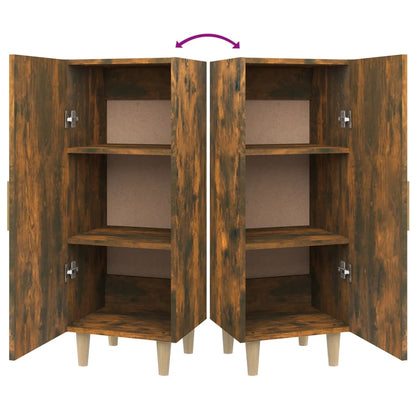 vidaXL Sideboard Smoked Oak 34.5x34x90 cm Engineered Wood
