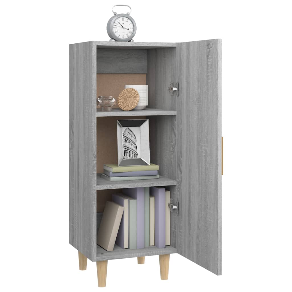 vidaXL Sideboard Grey Sonoma 34.5x34x90 cm Engineered Wood