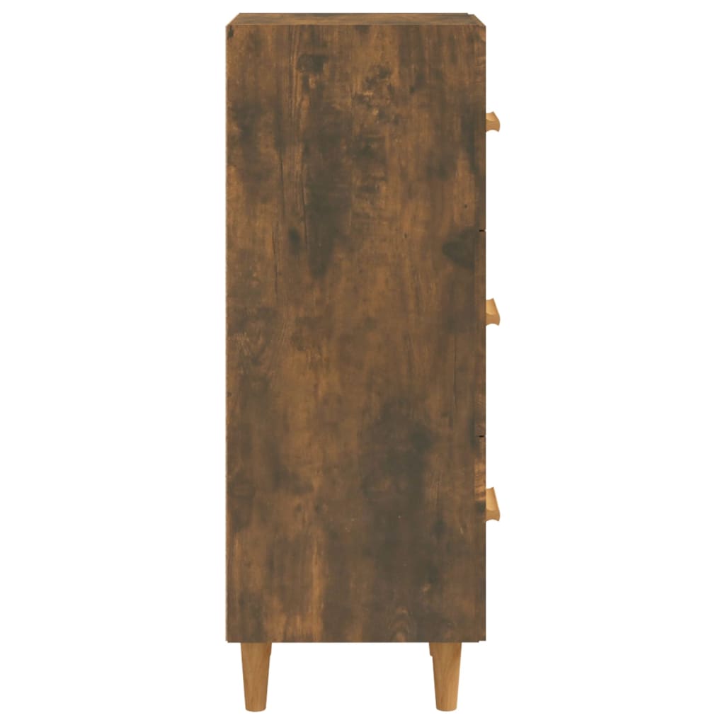 vidaXL Sideboard Smoked Oak 34.5x34x90 cm Engineered Wood