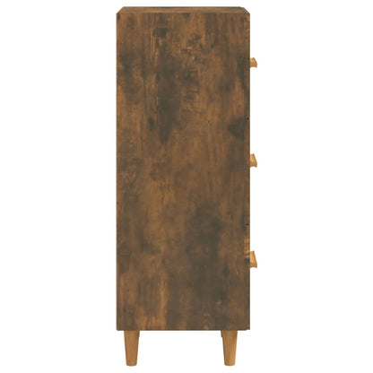 vidaXL Sideboard Smoked Oak 34.5x34x90 cm Engineered Wood