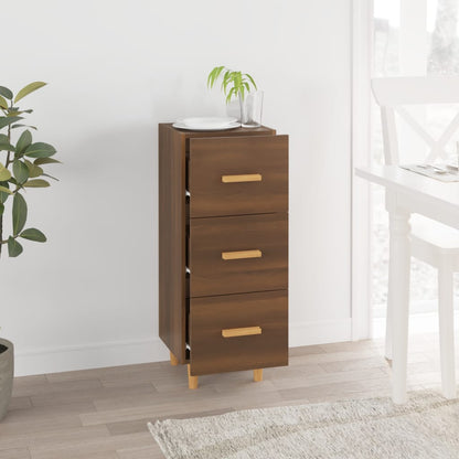 vidaXL Sideboard Brown Oak 34.5x34x90 cm Engineered Wood