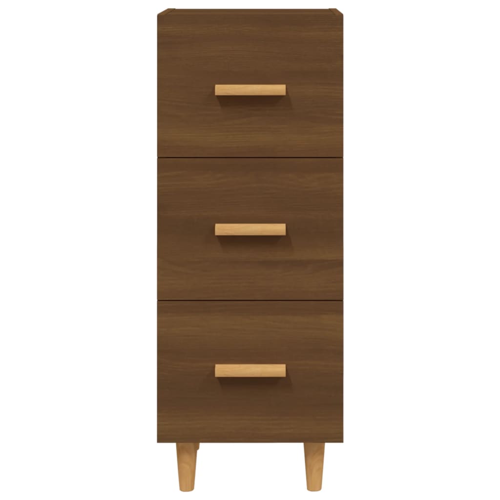 vidaXL Sideboard Brown Oak 34.5x34x90 cm Engineered Wood