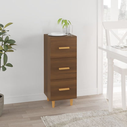 vidaXL Sideboard Brown Oak 34.5x34x90 cm Engineered Wood