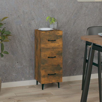 vidaXL Sideboard Smoked Oak 34.5x34x90 cm Engineered Wood