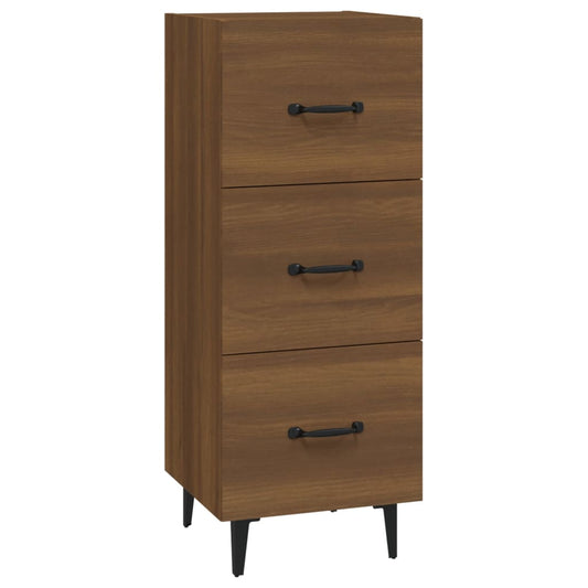 vidaXL Sideboard Brown oak 34.5x34x90 cm Engineered Wood