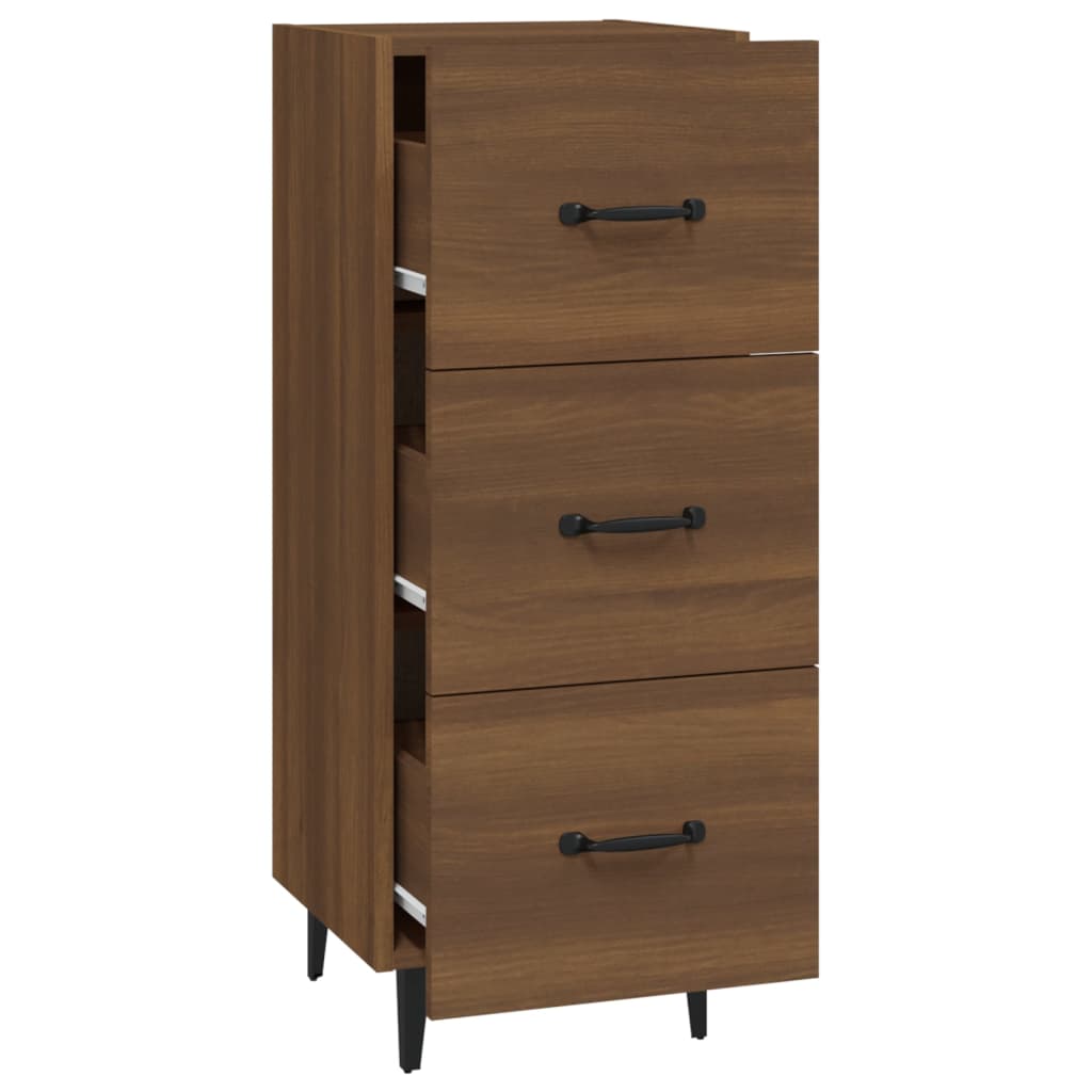 vidaXL Sideboard Brown oak 34.5x34x90 cm Engineered Wood