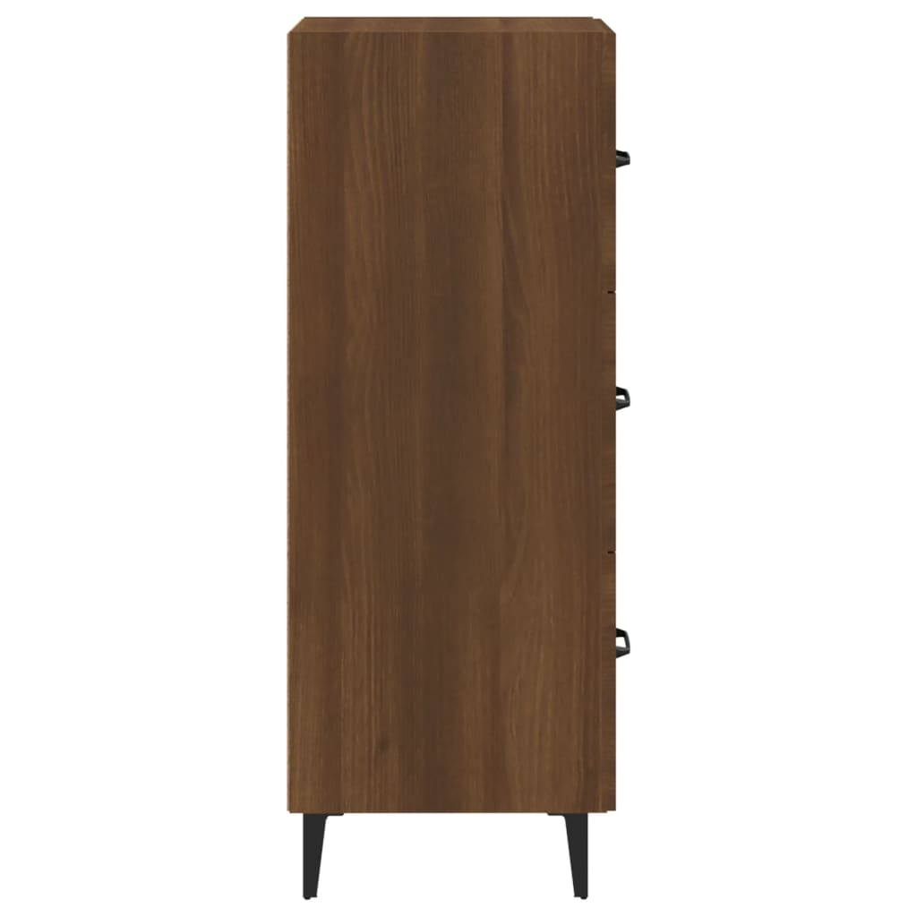 vidaXL Sideboard Brown oak 34.5x34x90 cm Engineered Wood
